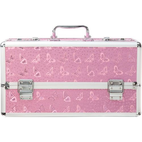 LOCKABLE VIBRATOR CASE PINK LARGE - BMS09816