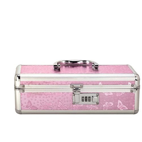 LOCKABLE VIBRATOR CASE PINK SMALL - BMS09916