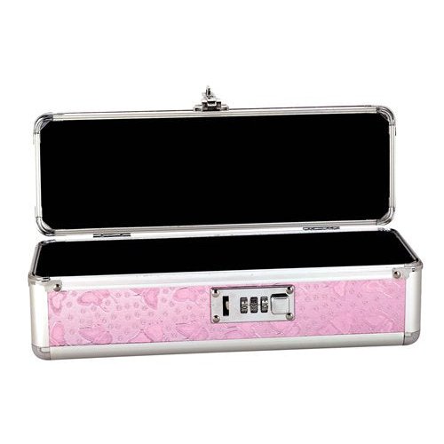 LOCKABLE VIBRATOR CASE PINK SMALL - BMS09916