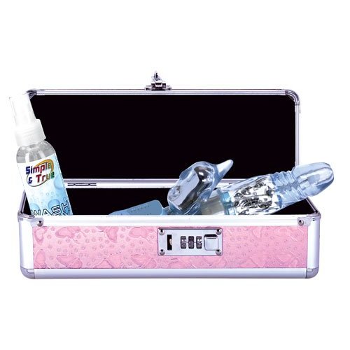 LOCKABLE VIBRATOR CASE PINK SMALL - BMS09916