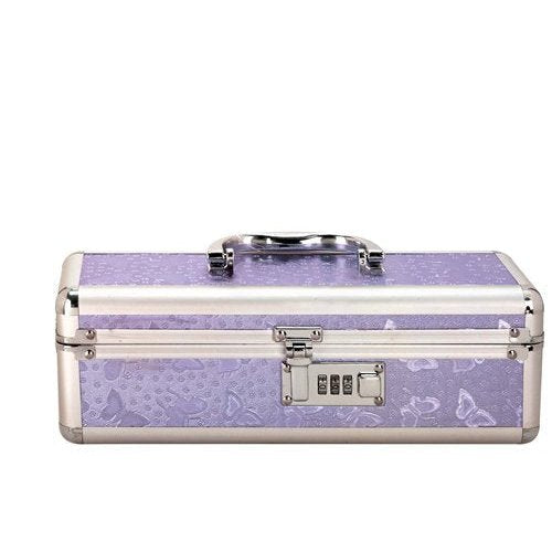 LOCKABLE VIBRATOR CASE PURPLE SMALL - BMS09915