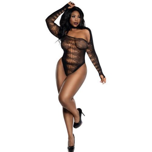 LONG SLV BODYSUIT BLK X/ - DG14019BLKX