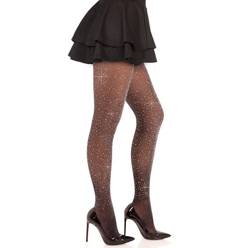 Loralie Lurex Rhinestone Tights - 7134      06522