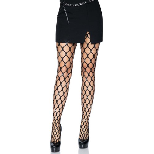 Loren Rhinestone Net Tights - 9713      00122