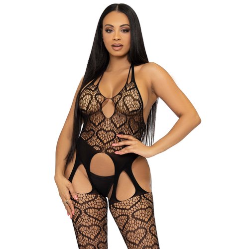 Love Hangover Heart Net Bodystocking - 89306     00122