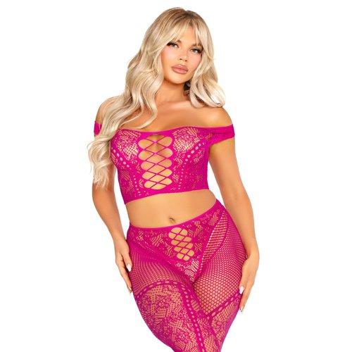 Love Me Tonight Crop Top and Leggings Set - 89353     31222