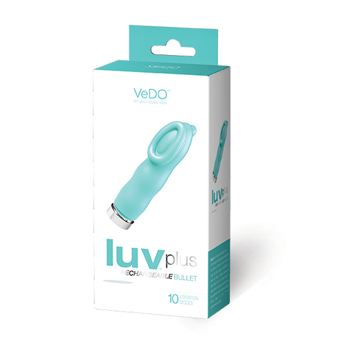 LUV PLUS RECHARGEABLE VIBE TEASE ME TURQUOISE - VIM0701
