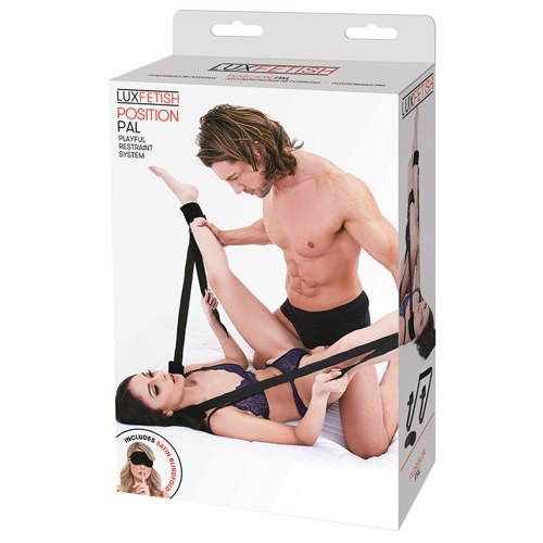 Lux Fetish Position Pal Sex Sling-Black