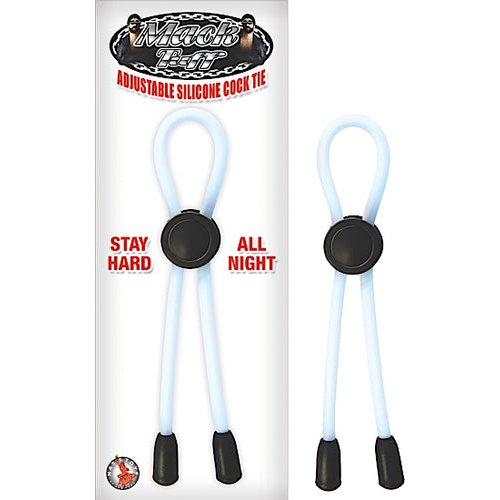MACK TUFF ADJUSTABLE SILICONE COCK TIE CLEAR