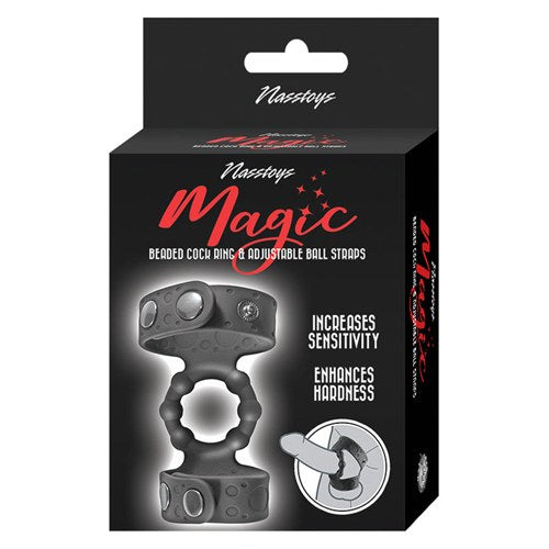 Magic Beaded Cock Ring & Adjustable Ball Strap