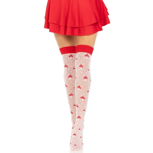 Magic Mushroom Thigh Highs - 6217      06222