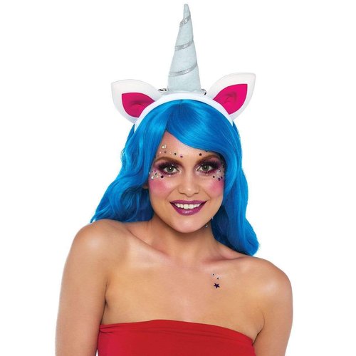 Magical Unicorn Headband with Rainbow Wig Mane - A2781     10122