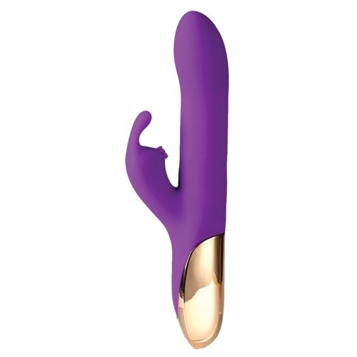 Maia Karlin Rechargeable Silicone Beaded Rabbit-Purple 8.5