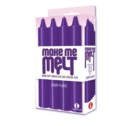 MAKE ME MELT CANDLES 4PK PURPLE - IB2200