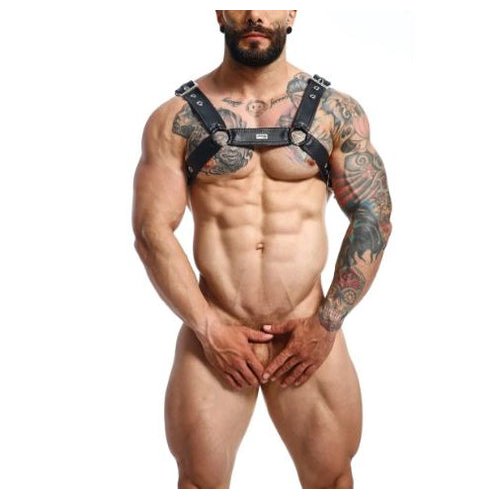 MALE BASICS DNGEON CLASSIC BELT HARNESS BLACK O/S - MBDMBL13BLK