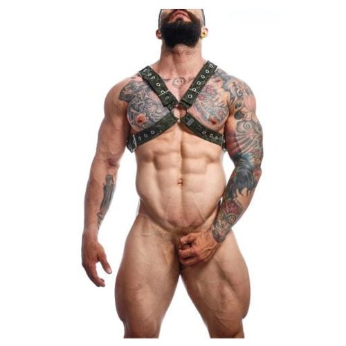 MALE BASICS DNGEON CLASSIC CROSS HARNESS CAMO O/S - MBDMBL12CAMO