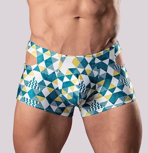 CUT IT OUT! CUTOUT SHORT BLUE SMALL - MP141292BUSL
