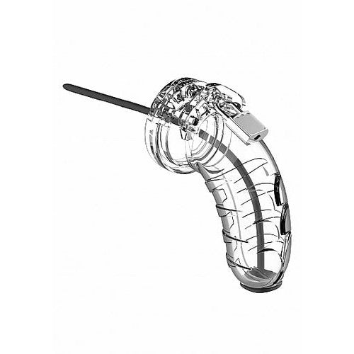 MANCAGE MODEL 16 CHASTITY 4.5 IN CAGE W/ PLUG - SHTMCG016TRA