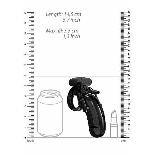 MANCAGE MODEL 22 CHASTITY 4.5 COCK CAGE - SHTMCG022BLK
