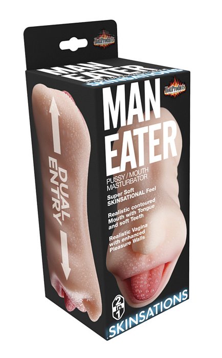 SKINSATIONS MAN EATER PUSSY MOUTH MASTURBATOR