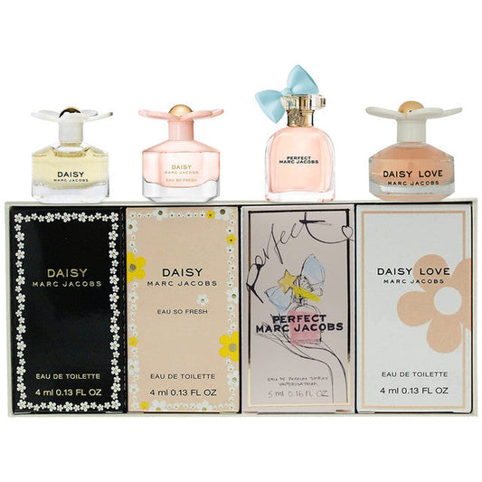 MARC JACOBS 4PC MINI SET, WOMEN'S GIFT SET, EDT-Pinkfoxxx