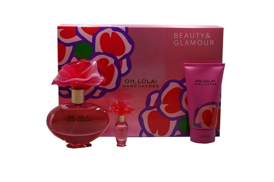 MARC JACOBS OH, LOLA! 3PC, WOMEN'S GIFT SET, EDP-Pinkfoxxx