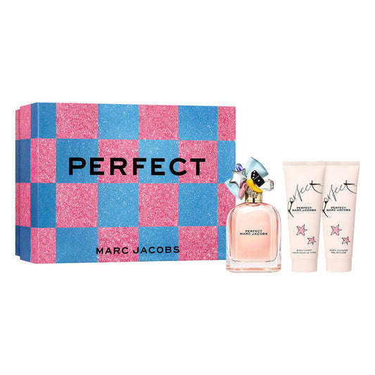 MARC JACOBS PERFECT 3PC SET, WOMEN'S GIFT SET, EDP-Pinkfoxxx