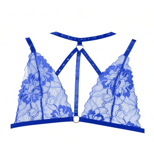 Margot Bralette & Crotchless Panty Set - 12-8002B