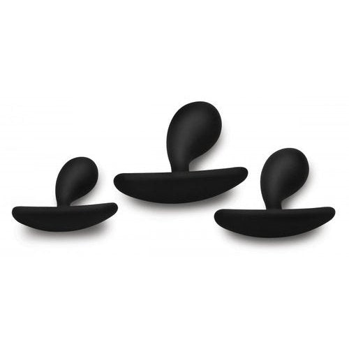 MASTER SERIES DARK DROPLETS 3PC CURVED ANAL TRAINER SET - XRAG377