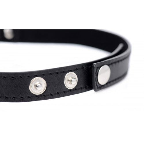 MASTER SERIES DARK HEART CHROME HEART BLACK CHOKER - XRAG249BK