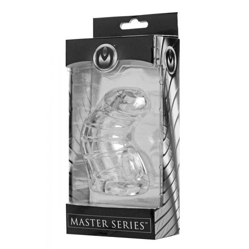 MASTER SERIES DETAINED CHASTITY CAGE - XRAE408