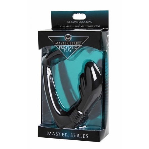 MASTER SERIES PROSTATIC PLAY NOVA PROSTATE MASSAGER & COCK RING - XRAE425