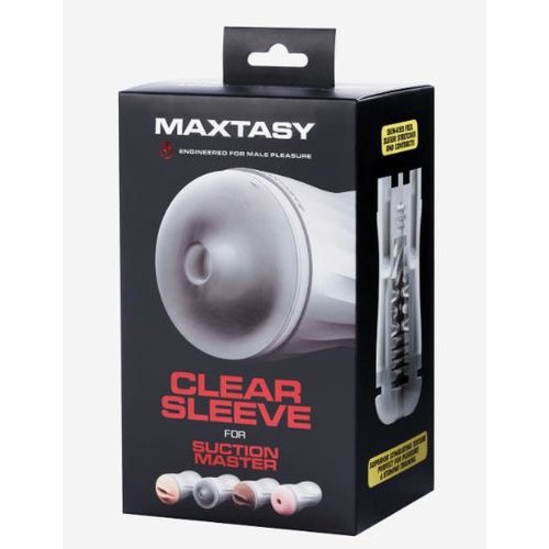 MAXTASY SUCTION SLEEVE STANDARD CLEAR REPLACEMENT - MAXSLESUC01