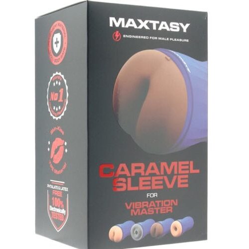 MAXTASY VIBRATION SLEEVE REALISTICN CARAMEL REPLACEMENT - MAXSLEVIB03