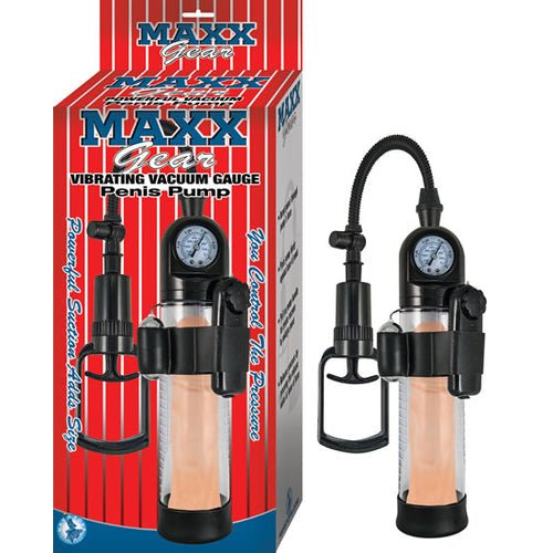 MAXX GEAR VIBRATING VACUUM GAUGE PENIS PUMP