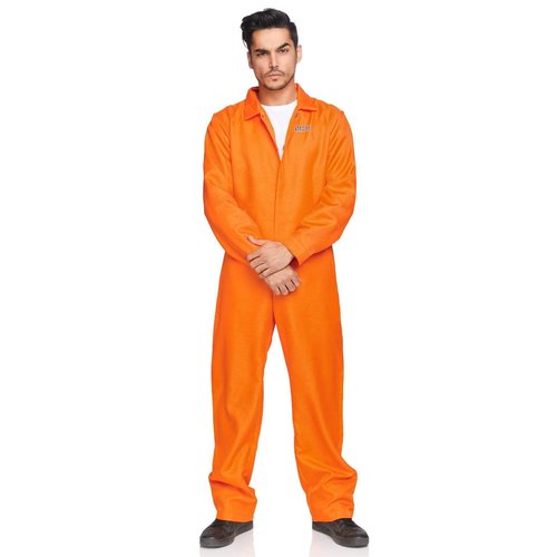 Men's Orange State Prison Jumpsuit Costume - 86877     08922