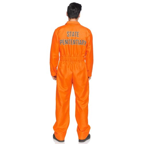 Men's Orange State Prison Jumpsuit Costume - 86877     08922