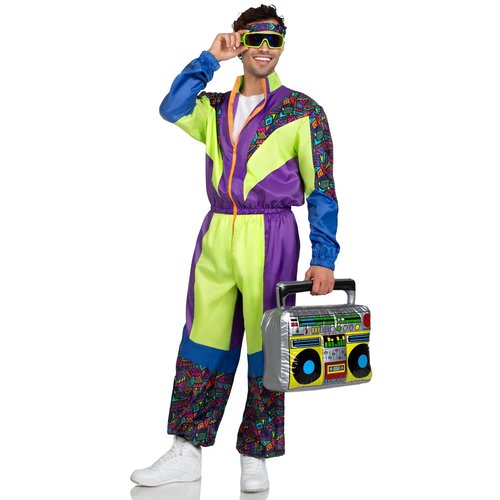 Men's Retro 80s Tracksuit Costume - 87241     10105