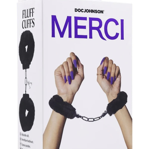 MERCI FLUFF CUFFS BLACK