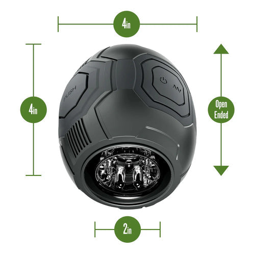 M FOR MEN DOME X VIBRATING MASTURBATOR BLACK - BN85005