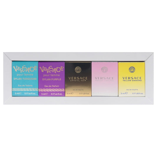 MINI VERSACE 5PC SET, UNISEX PERFUME, GIFT SET-Pinkfoxxx