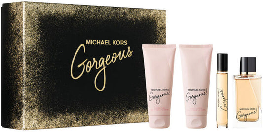 MK GORGEOUS 4PC SET, WOMEN'S GIFT SET, EDP-Pinkfoxxx