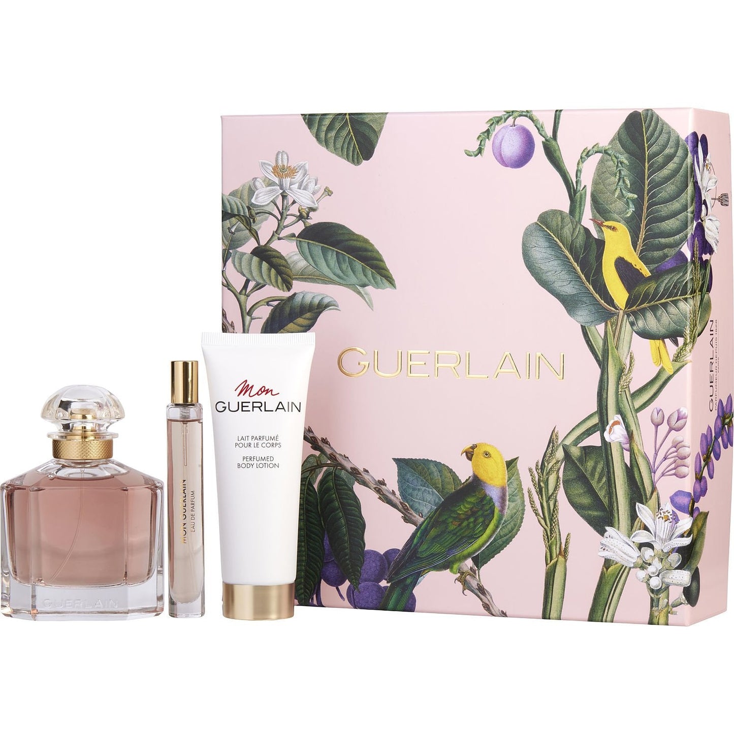 MON GUERLAIN 3PC SET, WOMEN'S GIFT SET, EDP-Pinkfoxxx