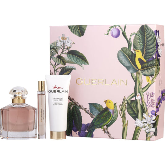 MON GUERLAIN 3PC SET, WOMEN'S GIFT SET, EDP-Pinkfoxxx