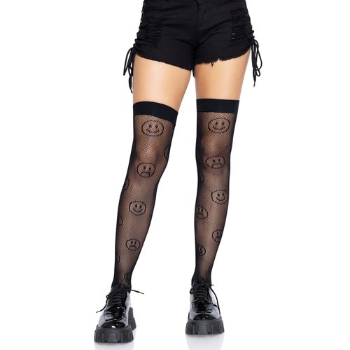 Moody Fishnet Thigh Highs - 6644      00122