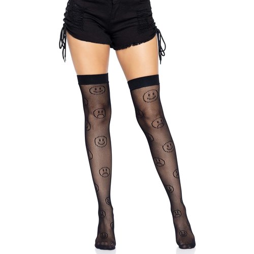 Moody Fishnet Thigh Highs - 6644      00122