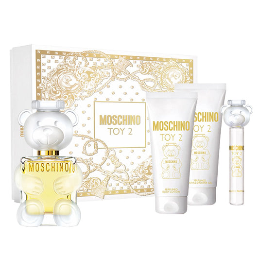 MOSCHINO TOY 2 4PC SET, WOMEN'S GIFT SET, EDP-Pinkfoxxx