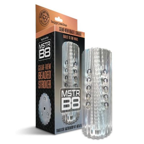 MSTR B8 CLEAR-VIEW BEADED STROKER BALLS TO THE WALL - GN3000910