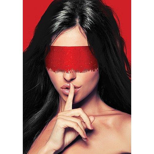 MYSTERE LACE MASK RED - SHTOU081RED