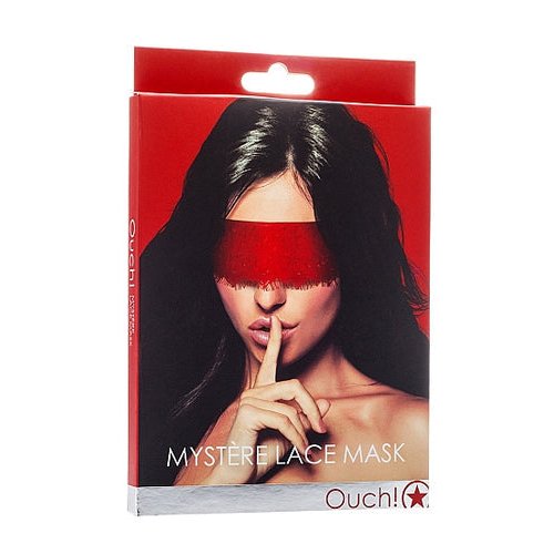 MYSTERE LACE MASK RED - SHTOU081RED